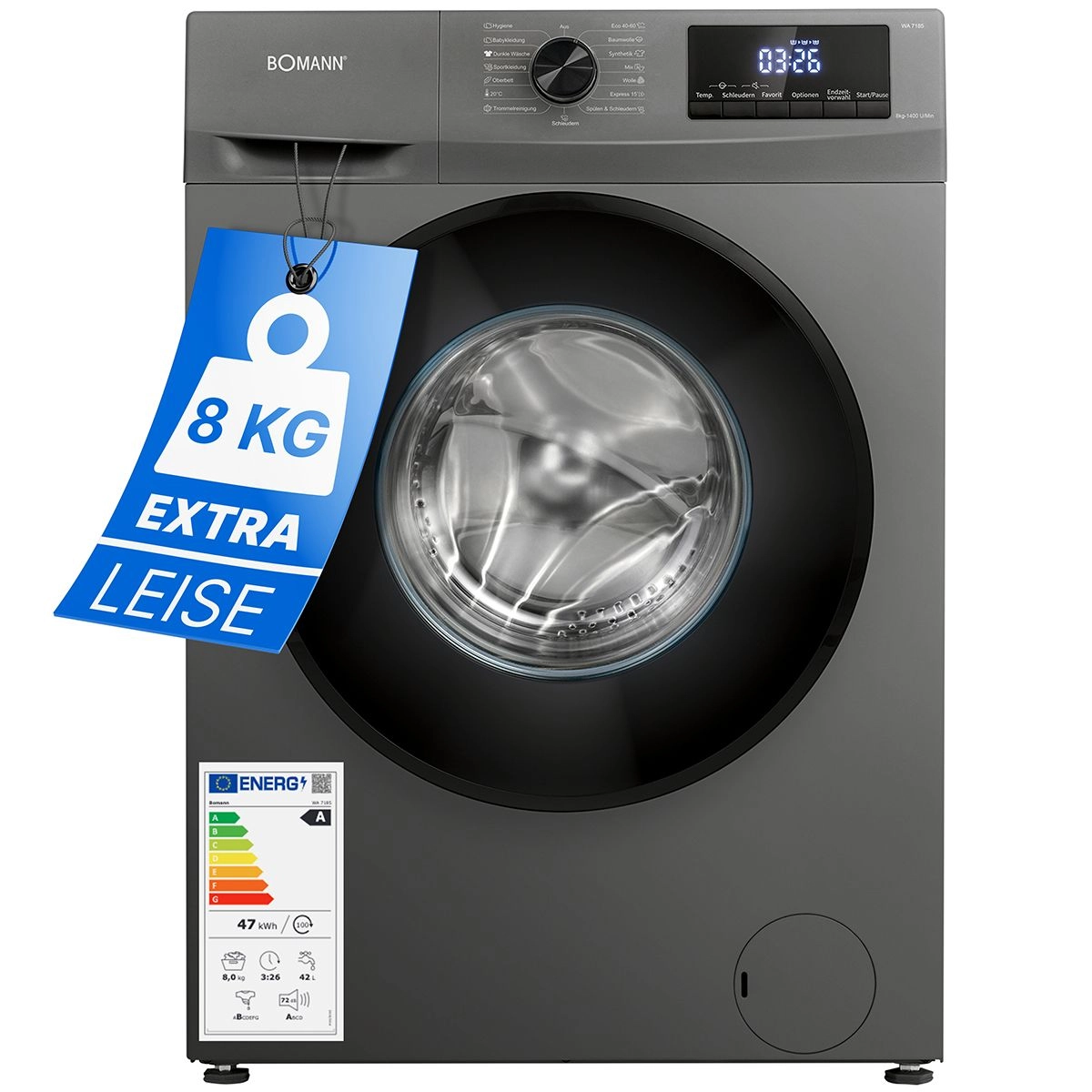 Bomann WA 7185 washing machine Front-load