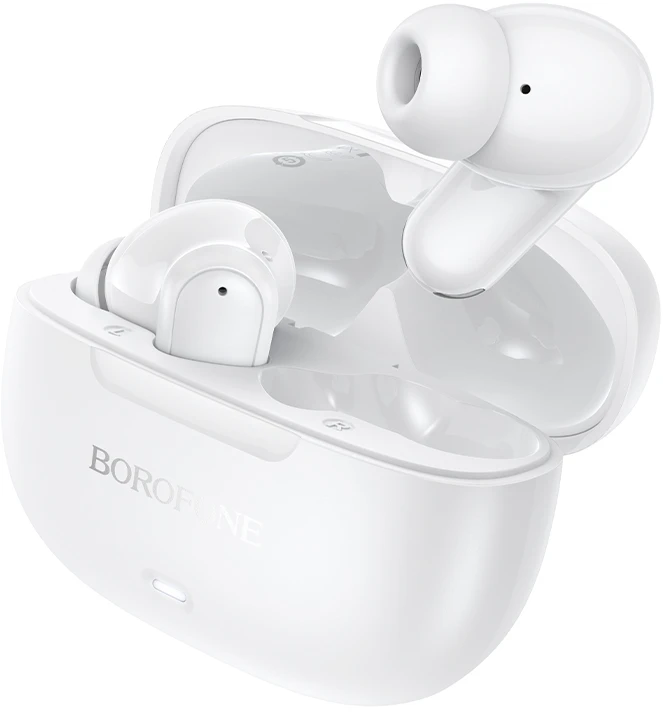Borofone TWS Bluetooth austiņas BW96 maigi baltas