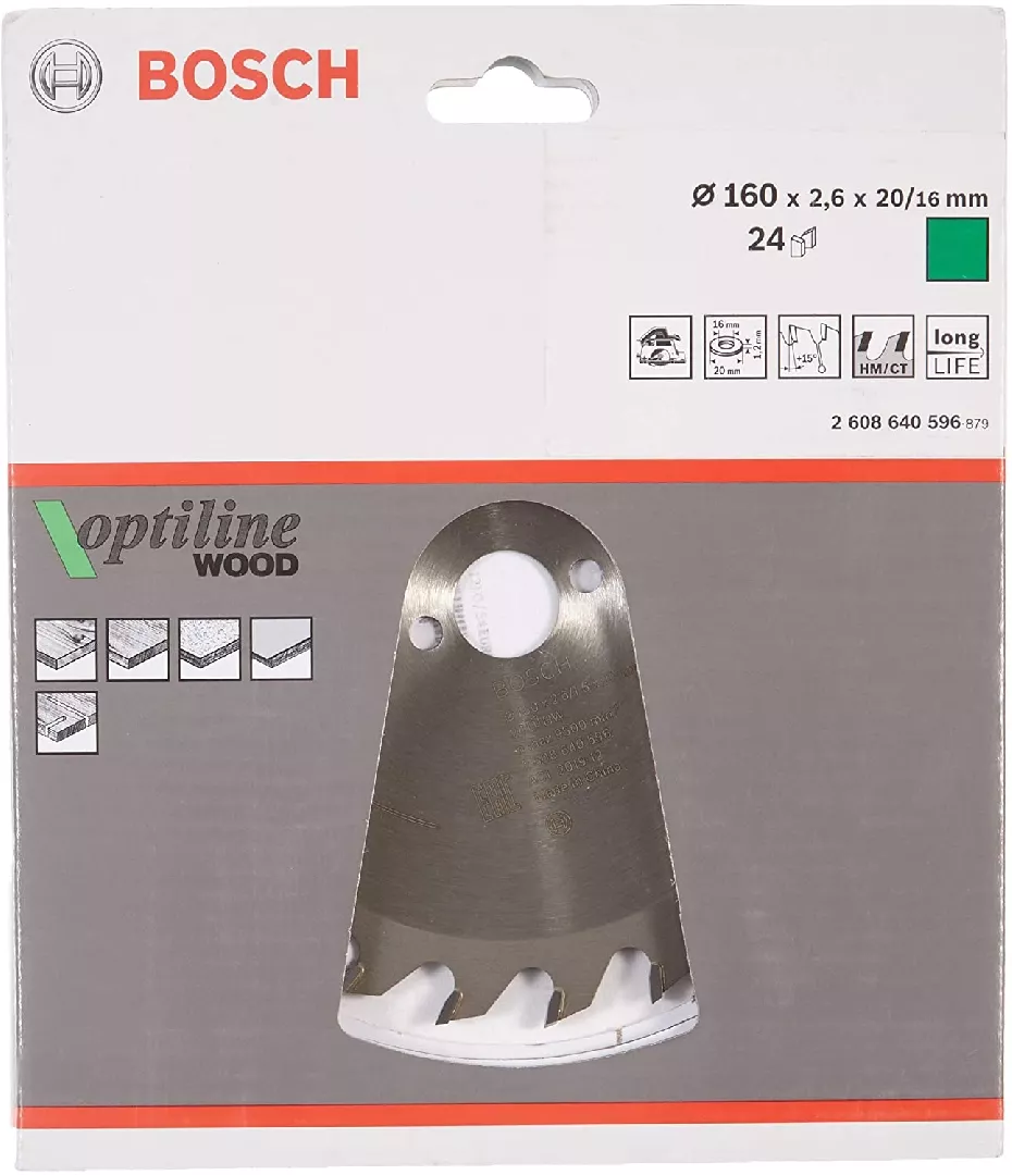 Bosch Optiline Wood Circular Saw Blades