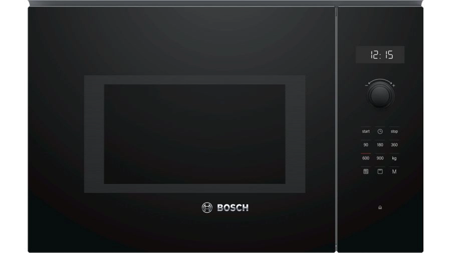Bosch BEL554MB0 mikroviļņu melna, nerūsoša tērauda Kombinēta mikroviļņu krāsns Iebūvēta 25 L 900 W
