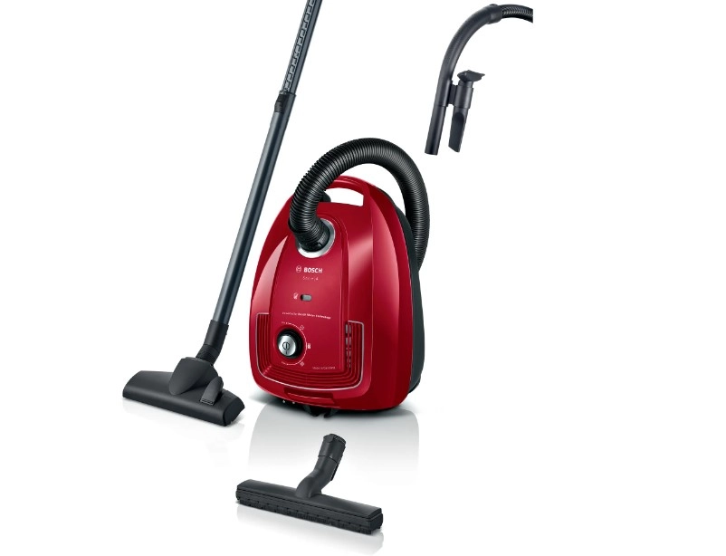 Bosch Serie 4 BGD38RD1H putekļusūcējs 4 L Trumuļa putekļu sūcējs Sauss 600 W Putekļu maiss