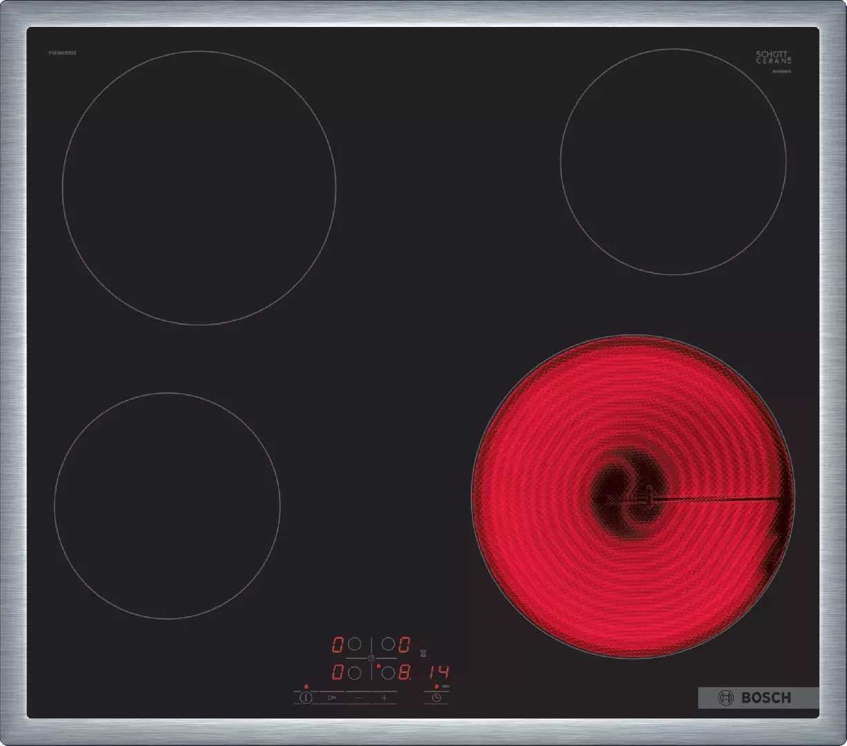 Bosch Serie 4 PKE645BB2E hob Black