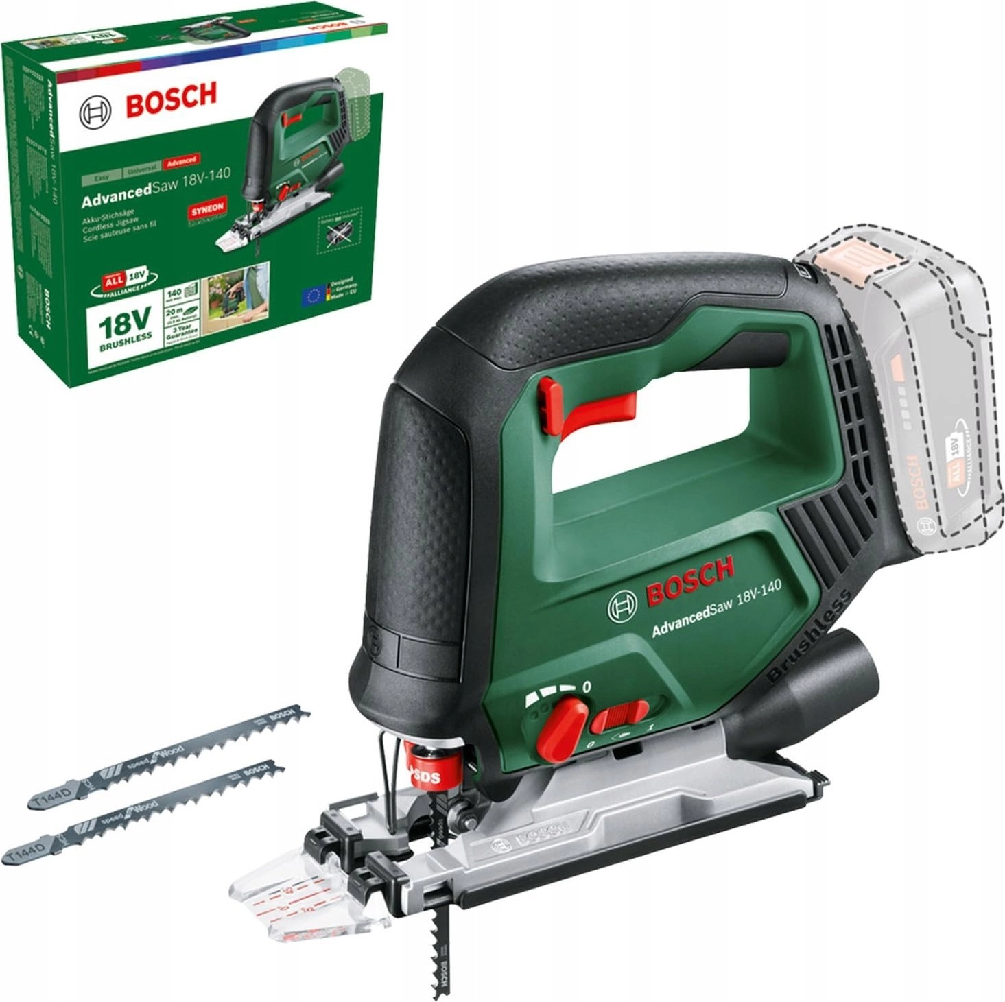 Bosch Powertools cordless jigsaw AdvancedSaw 18V-140