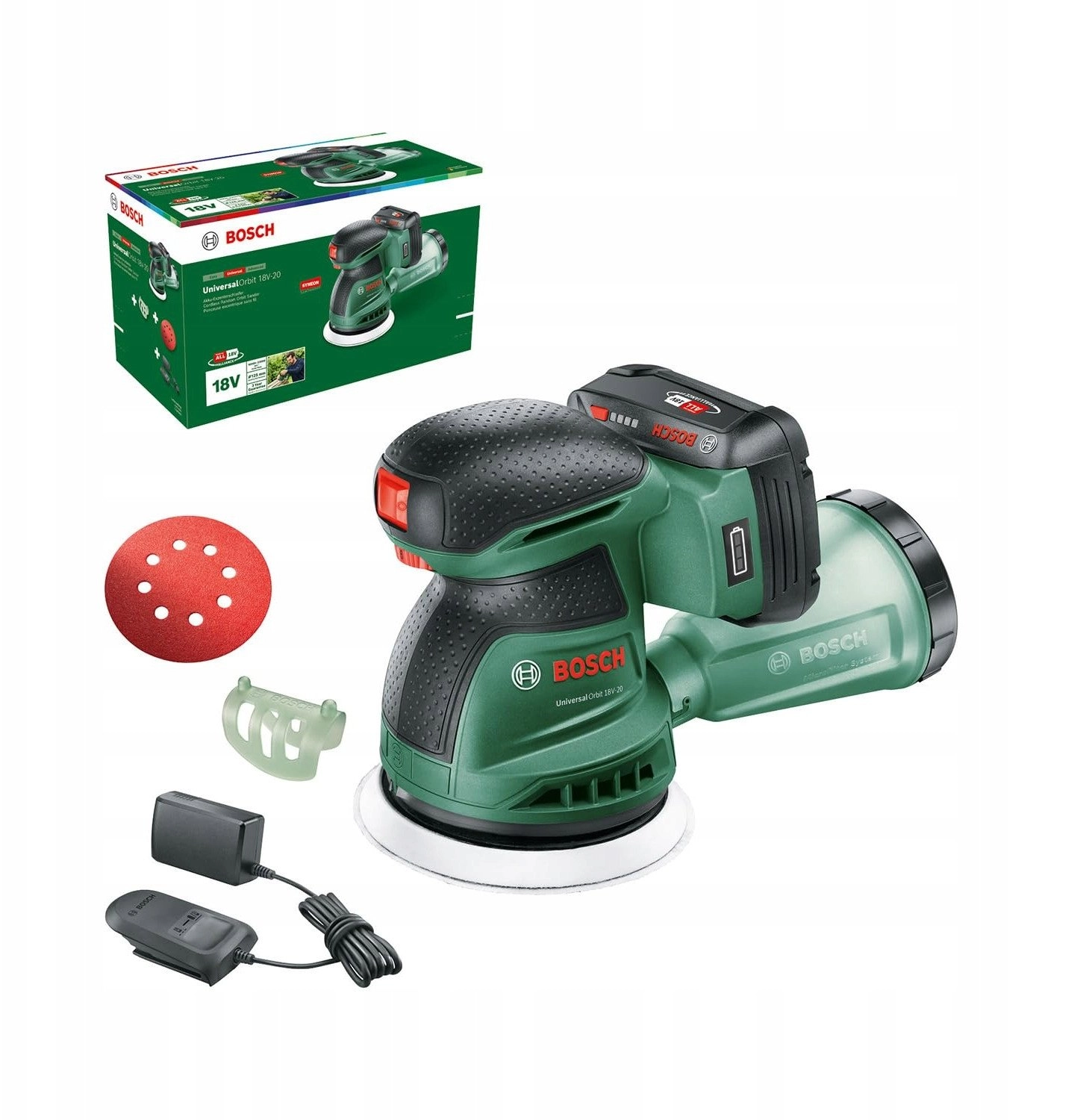 Bosch UniversalOrbit 18V-20 Excentersliber 1x2Ah 06033E4102