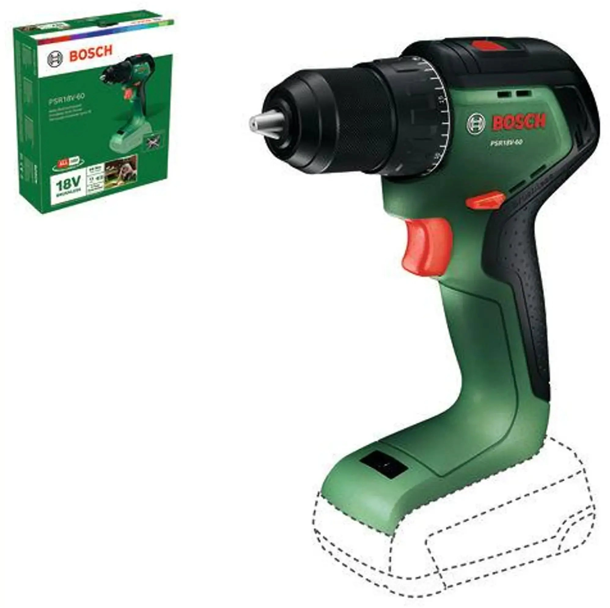 Bosch Akum. Wkrętak PSR18V-60 (06039D7200) 06039D7200