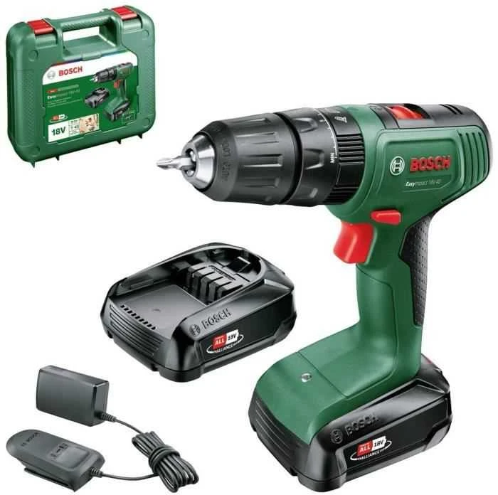 Bosch EasyImpact18V-40 2x2Ah Akum.smūginis gręžtuvas