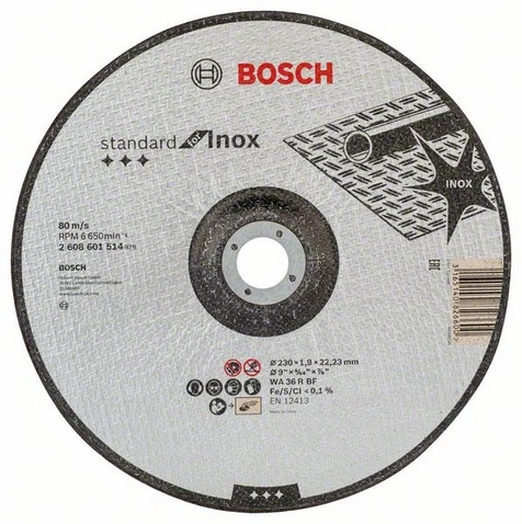 Bosch Accessories 2608601514 2608601514 Cutting disc