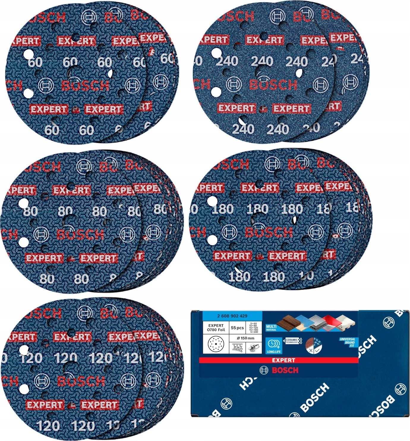 Bosch Accessories 2608902470 Grinding disc set