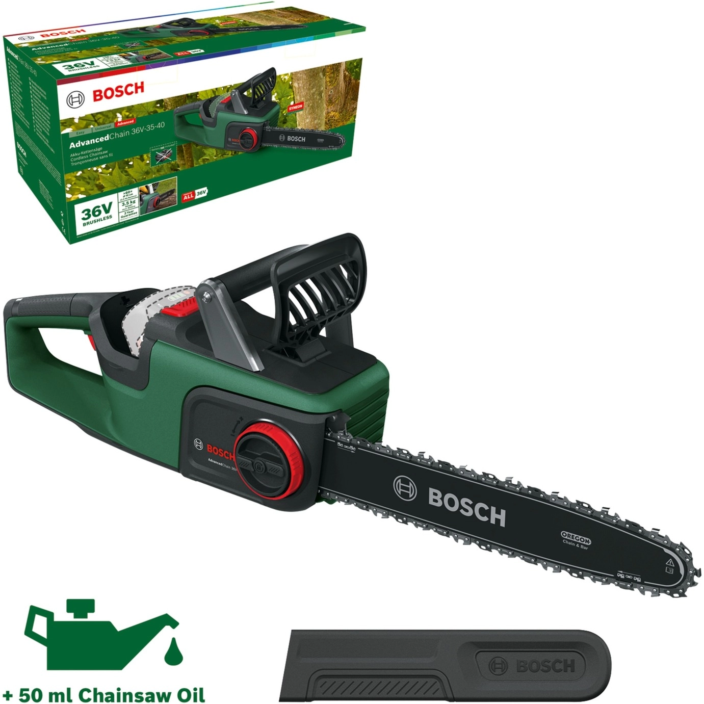 Bosch AdvancedChain chainsaw 36V-35-40 36 V