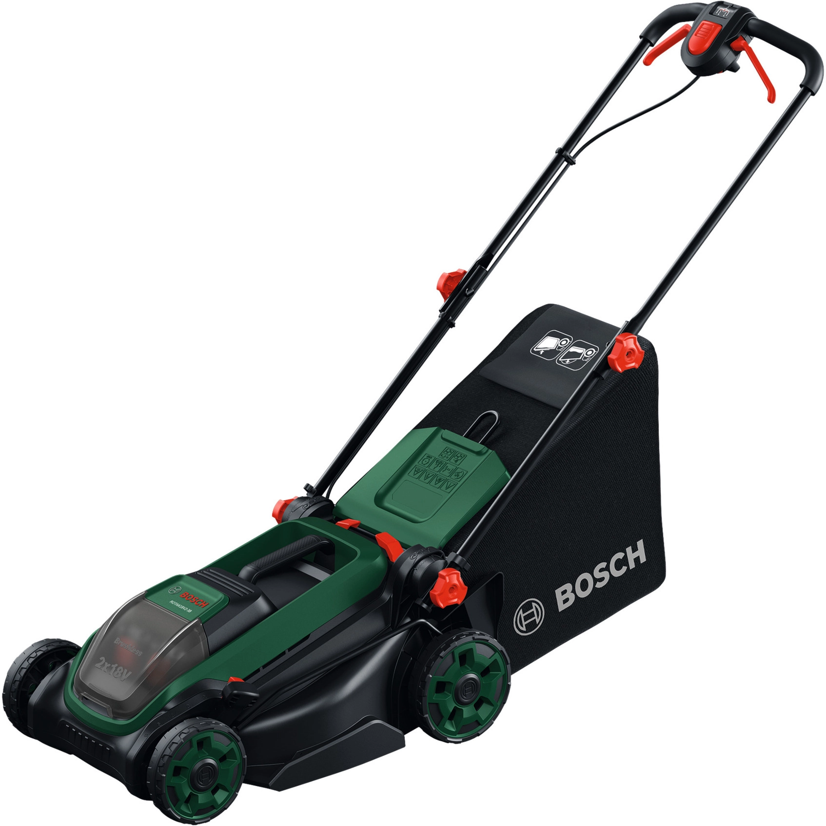 Bosch Rotak 18V2-38 solo cordless lawnmower