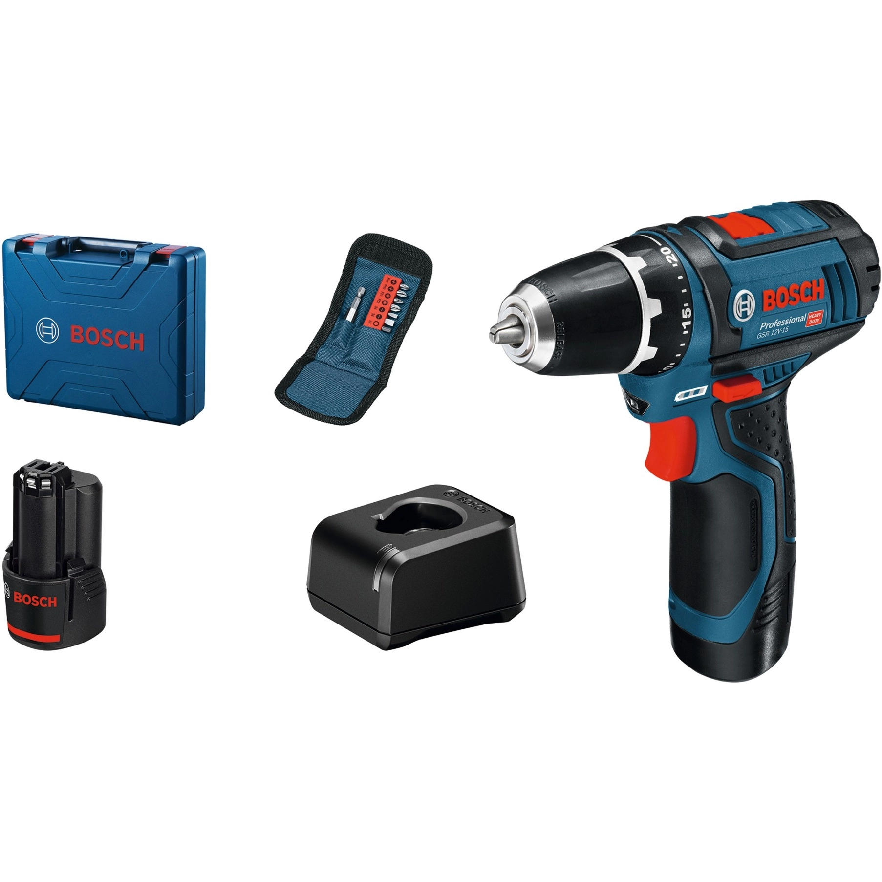 Bosch GSR 12V-15 Black  Blue  Orange