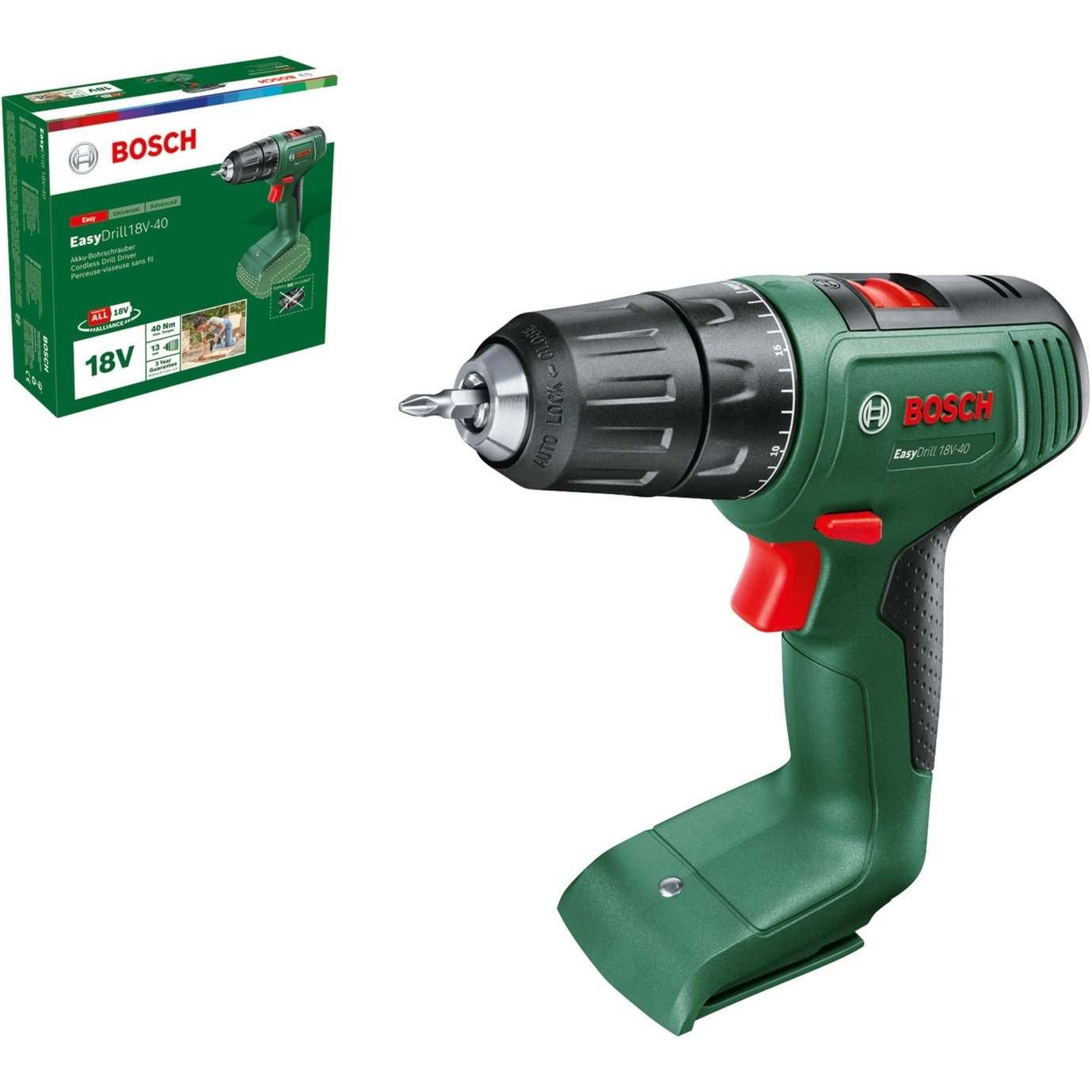 Bosch Easydrill 18V-40 without battery and