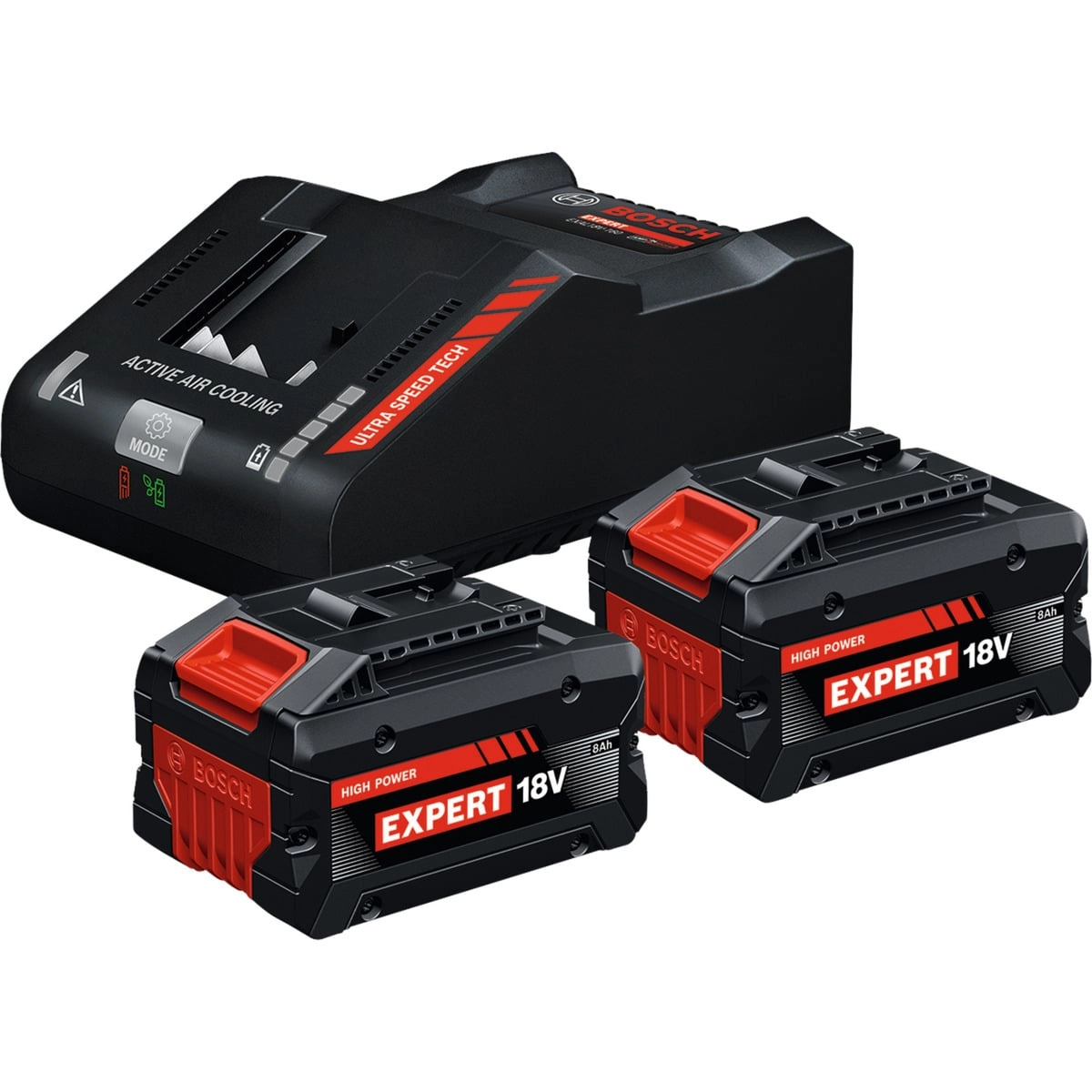 Bosch Starter Set 2xEXBA18V-80 EXAL 18V-160