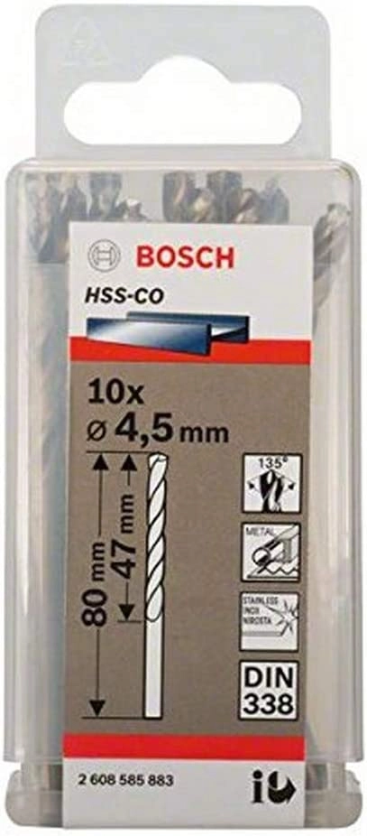 Bosch metal twist drill HSS-Co  DIN