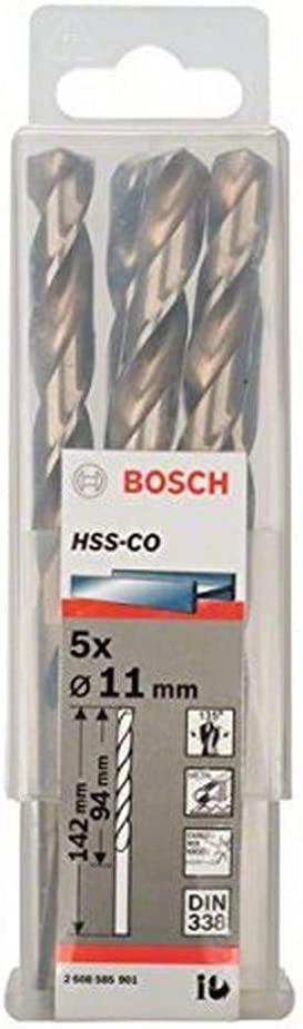 Bosch Metal twist drill HSS-Co DIN