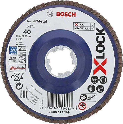 Bosch X-LOCK tarcza ścierna 125mm K40