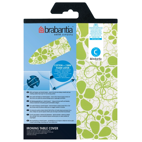 Brabantia 124x45 Beschuimd 2mm Ironing board