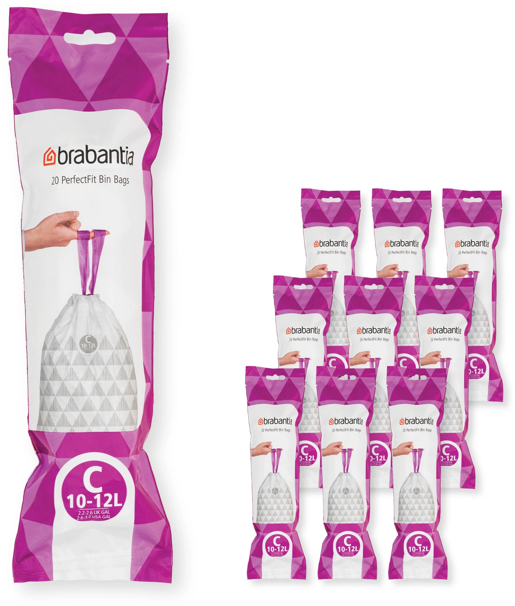 Brabantia Garbage bags size C 10-12L