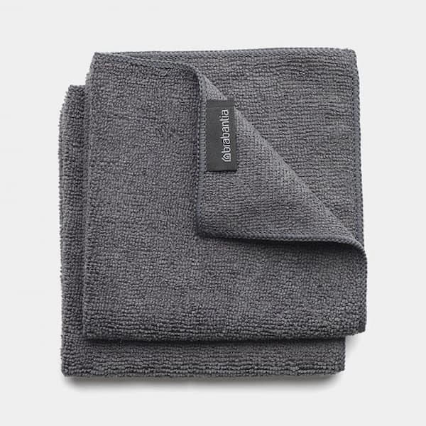 BRABANTIA Mikrošķiedras lupatiņa 2gb.  dark grey