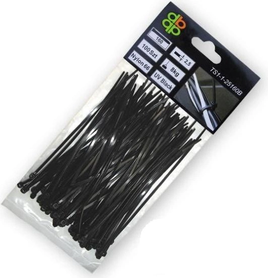 Bradas Opaska plastikowa czarna 3 6
