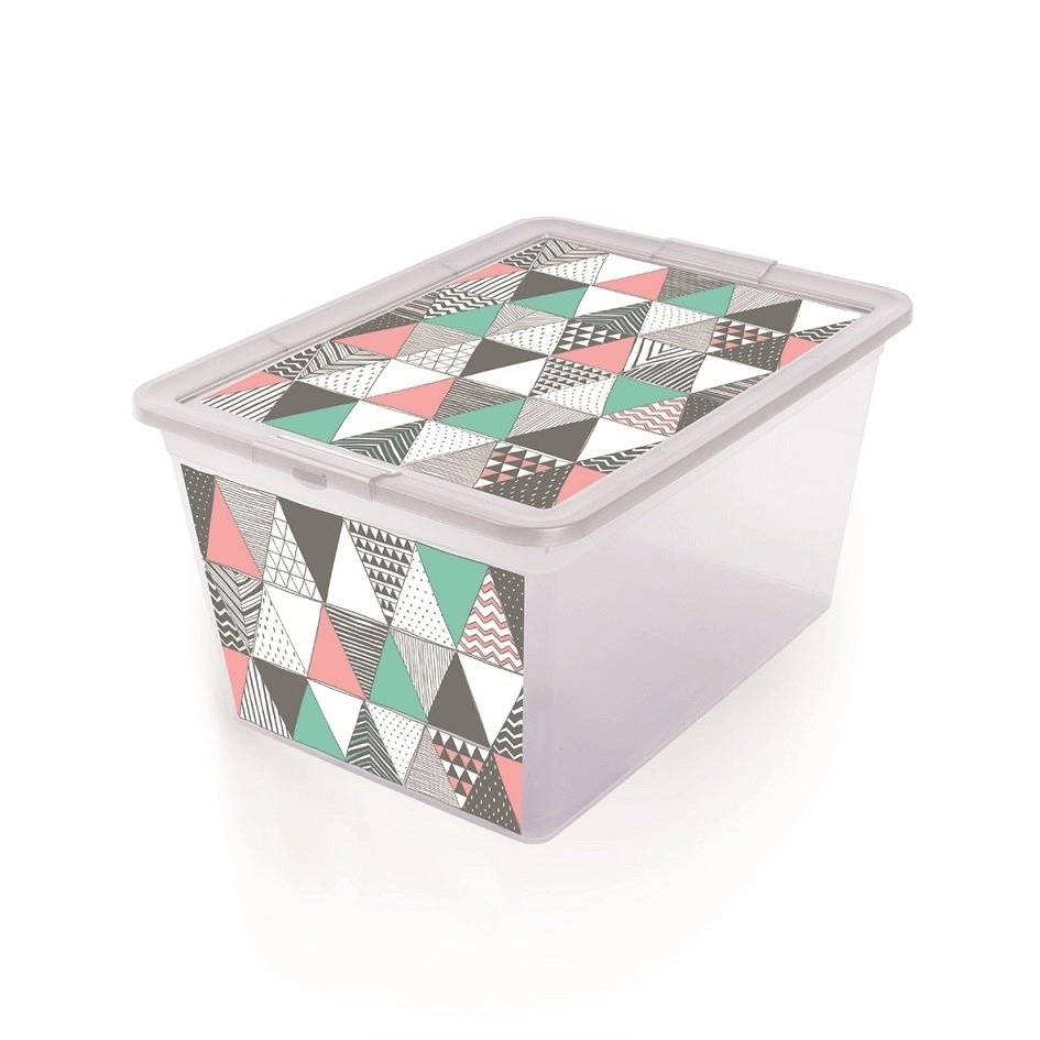 Uzglabāšanas kaste 30L X box  Triangles