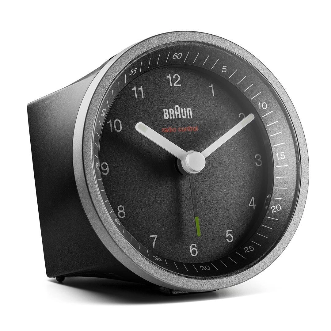 Braun BC07SB-DCF Quartz alarm clock Black