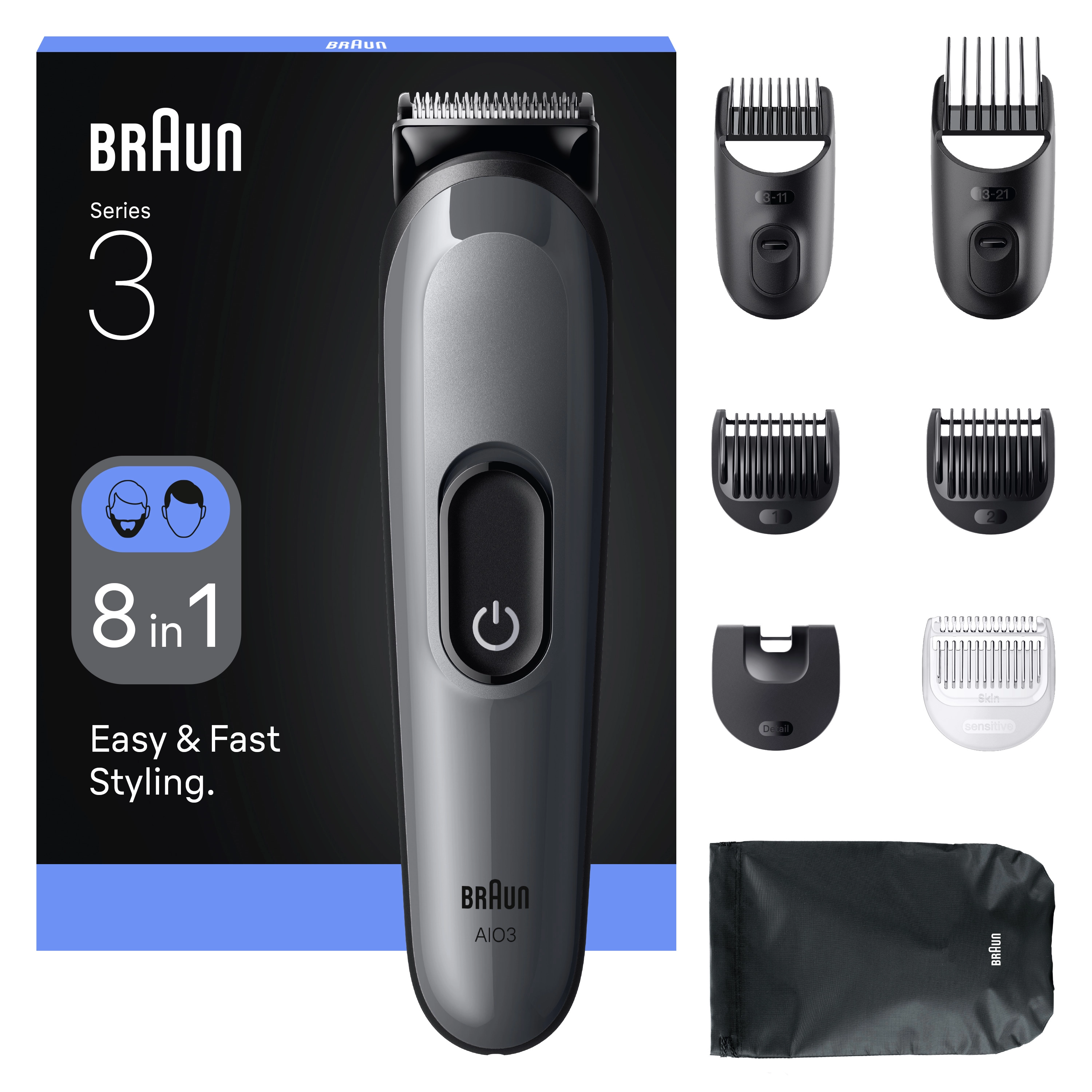 Braun 80789915 hair trimmers/clipper Dark Grey