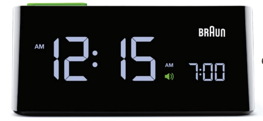 Braun BNC016 Digital alarm clock Black