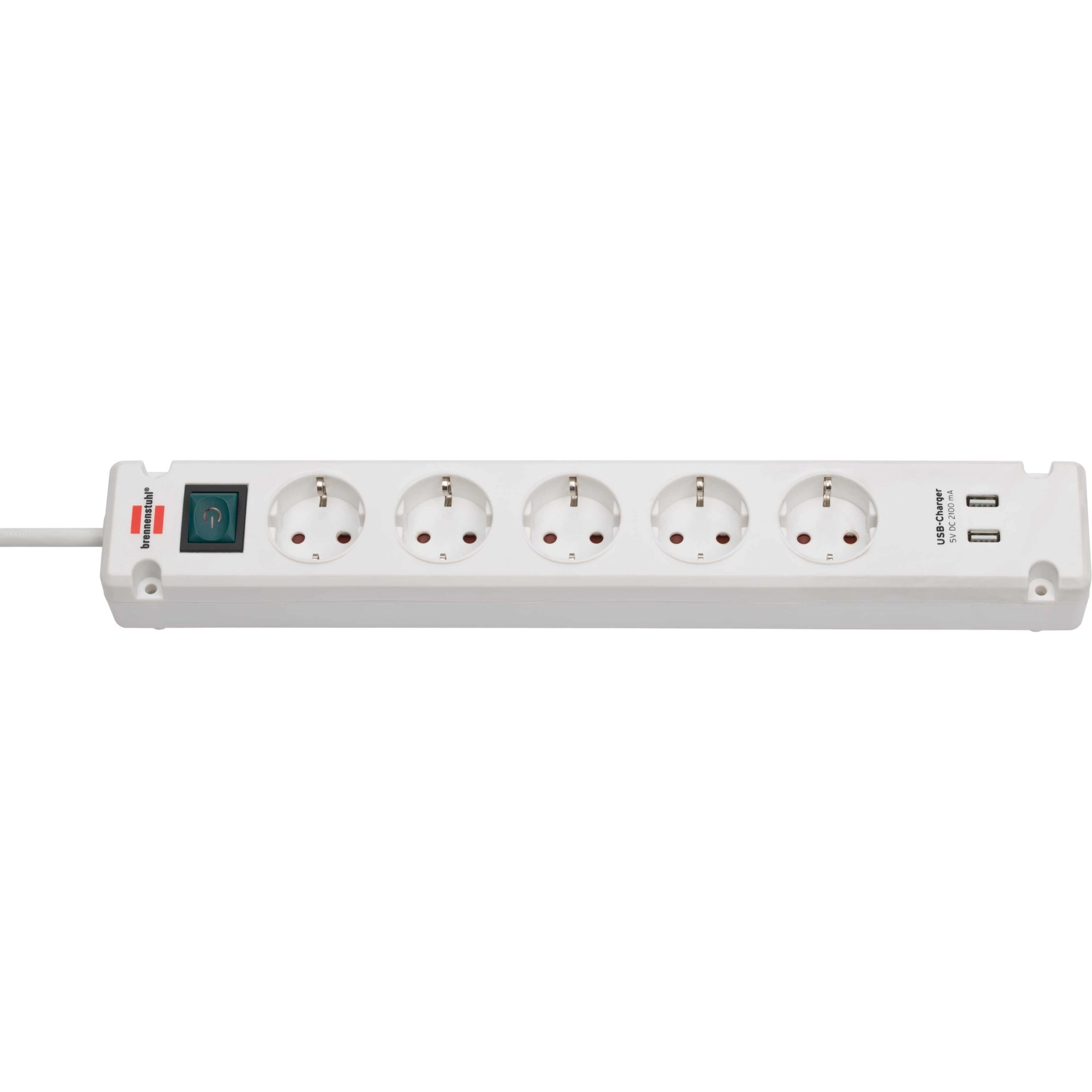 Brennenstuhl Bremounta 5-way power strip (white