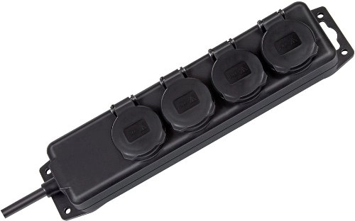 Brennenstuhl power strip with covers IP44