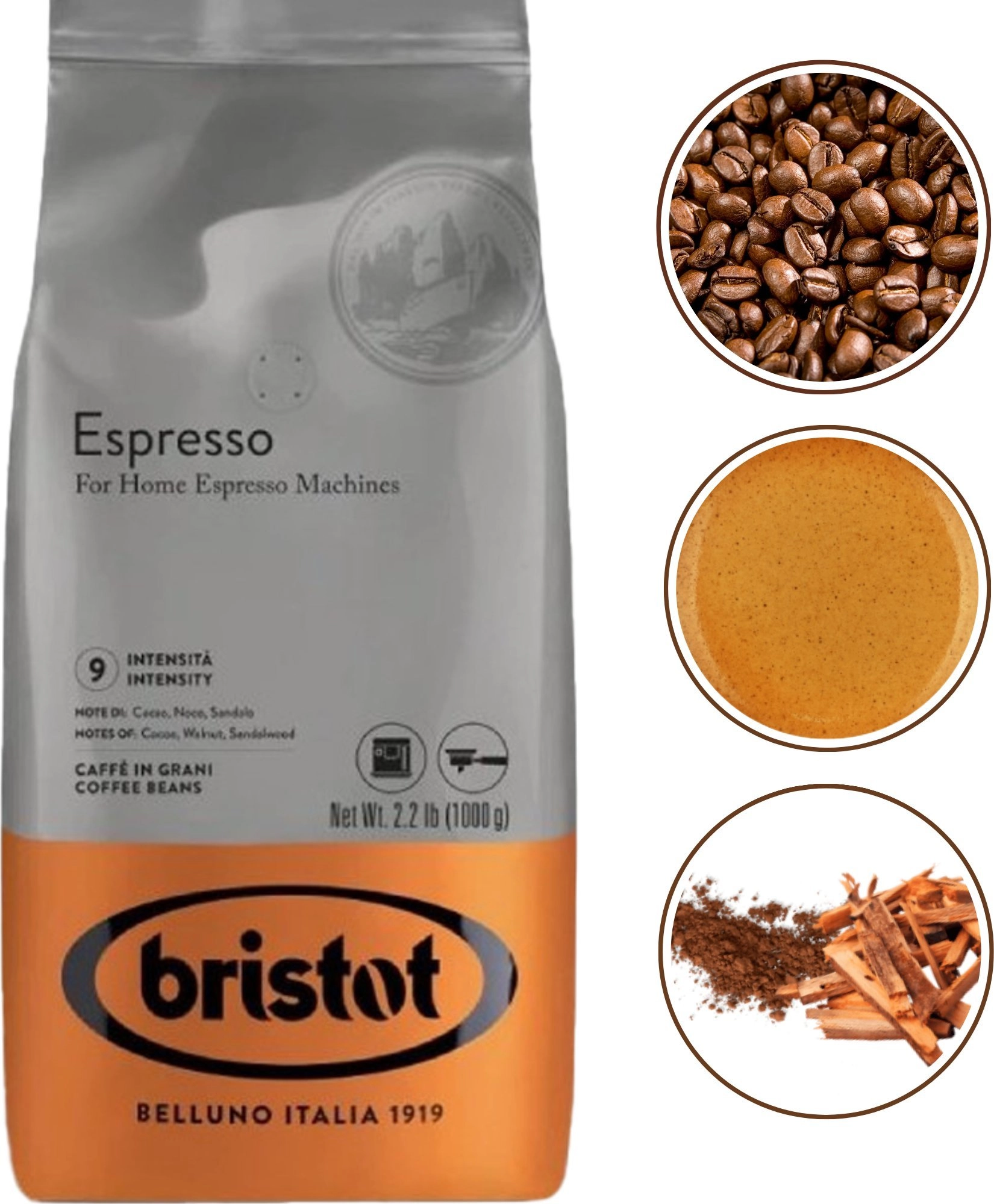 Kawa ziarnista Bristot Espresso Retail 1