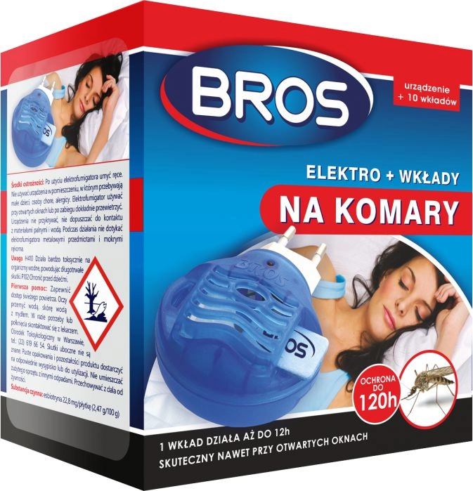 Elektrofumigator wraz z 10 wkładami na