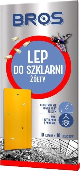 Bros Lep do szklarni żółty 10
