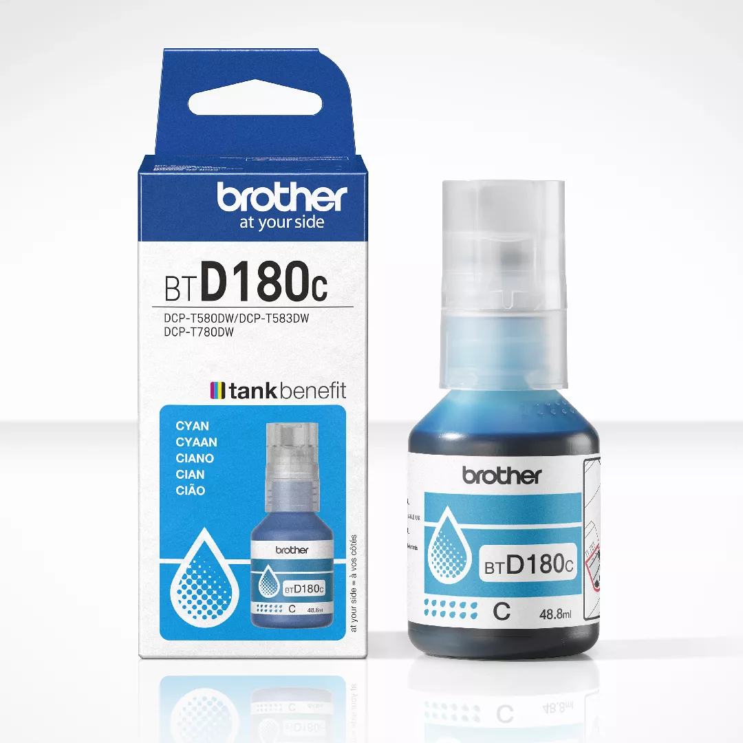 Brother BTD180C Cyan Genuine Ink Bottle