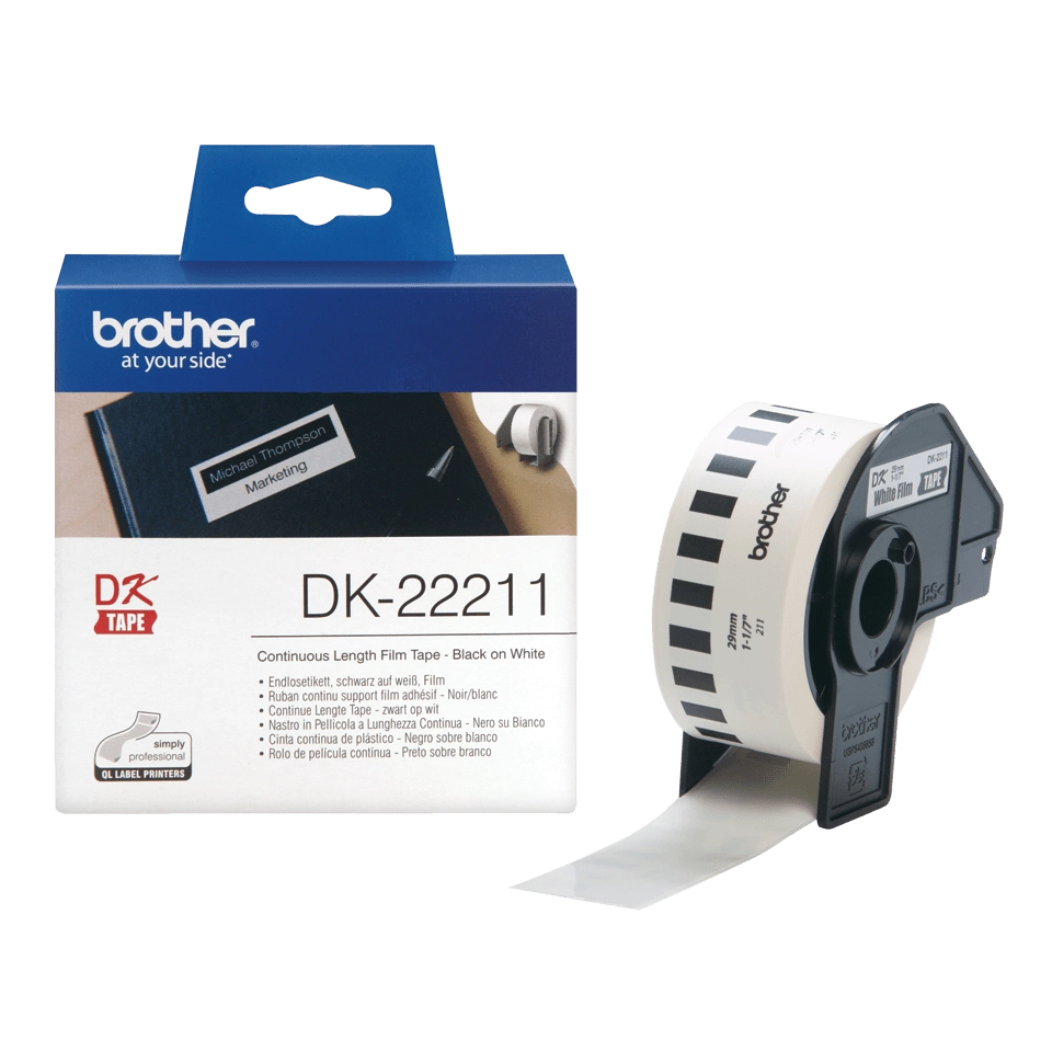 Brother White Continuous Film Tape DK22211