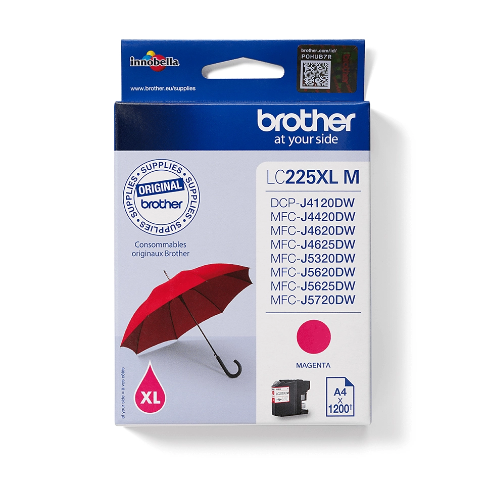 BROTHER LC225XLM ink magenta 1200pages LC225XLM
