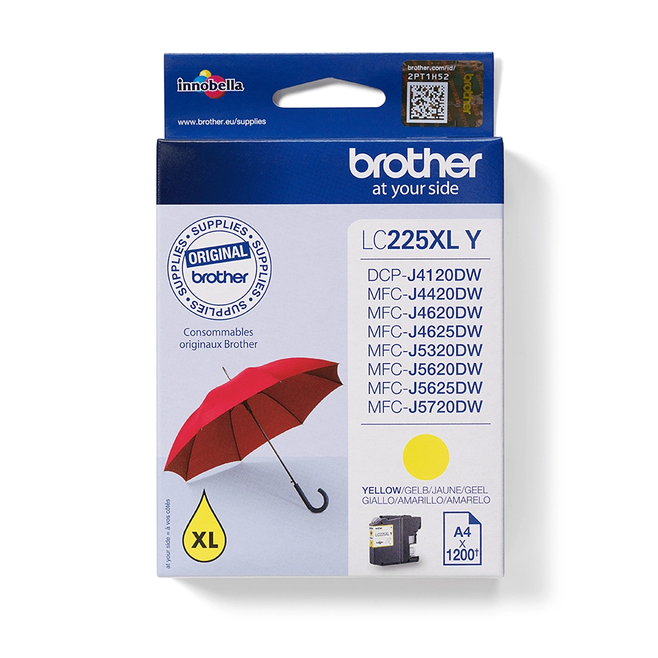Brother LC225XLY ink cartridge 1 pc(s)