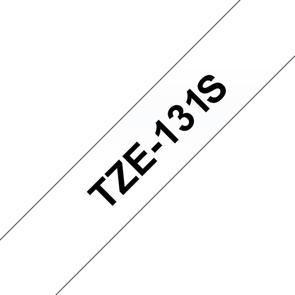 Brother TZE131S label-making tape Black on