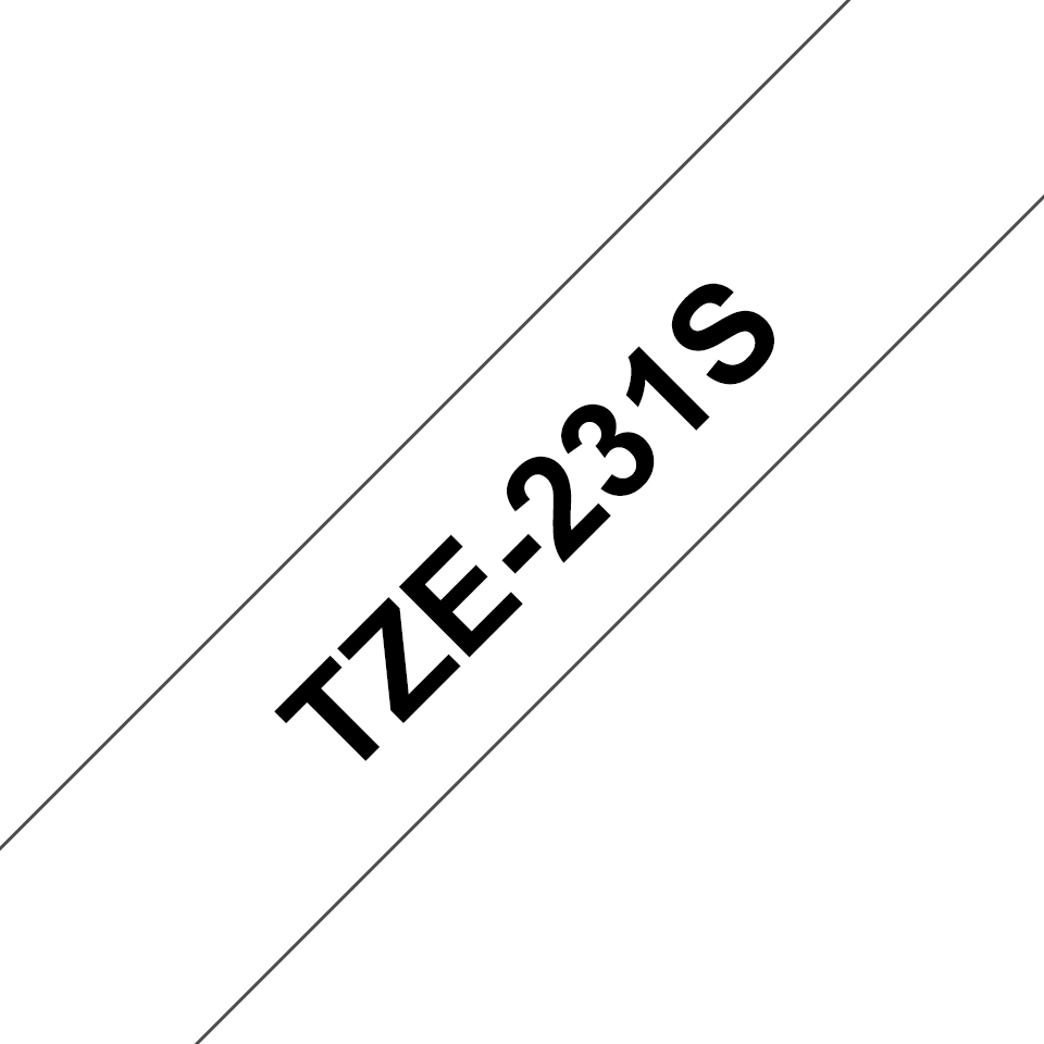Brother TZE231S2 label-making tape Black on