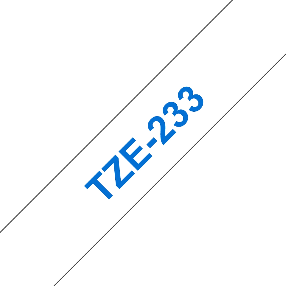 Brother TZE-233 label-making tape Blue on