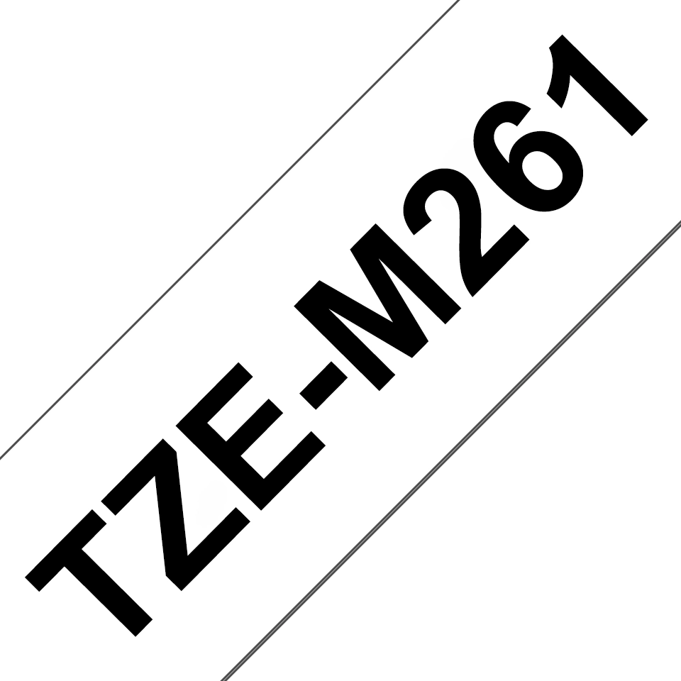 Brother TZE-M261 label-making tape Black on