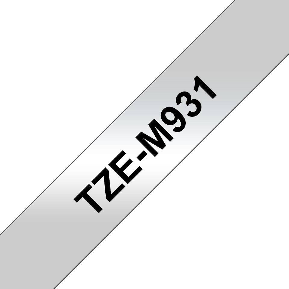 Brother TZE-M931 label-making tape Black on