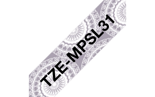 Brother TZE-MPSL31 label-making tape Black on