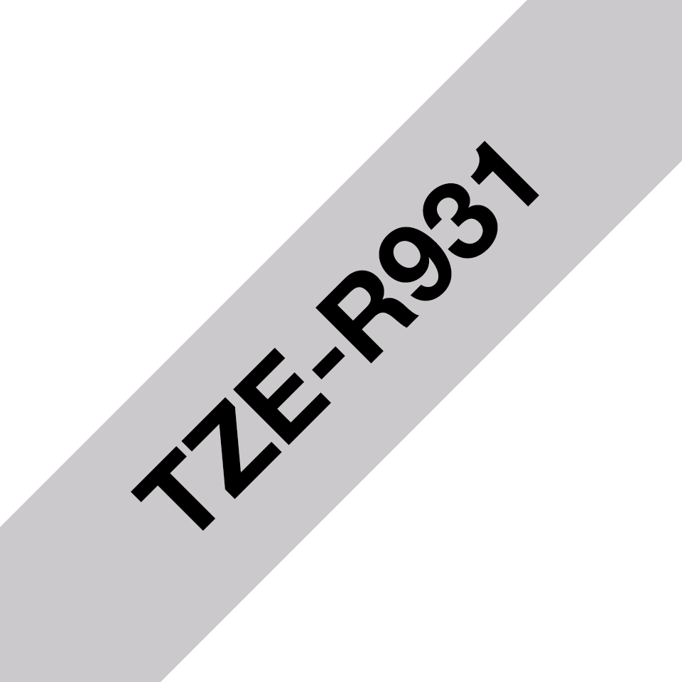 Brother TZE-R931 label-making tape Black on