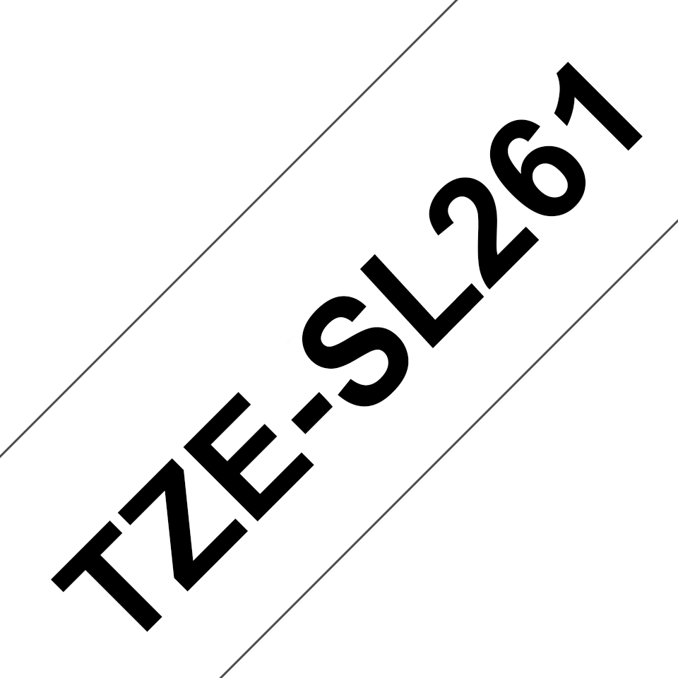Brother TZE-SL261 label-making tape Black on