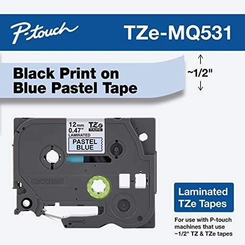 Brother TZEMQ531 label-making tape Black on