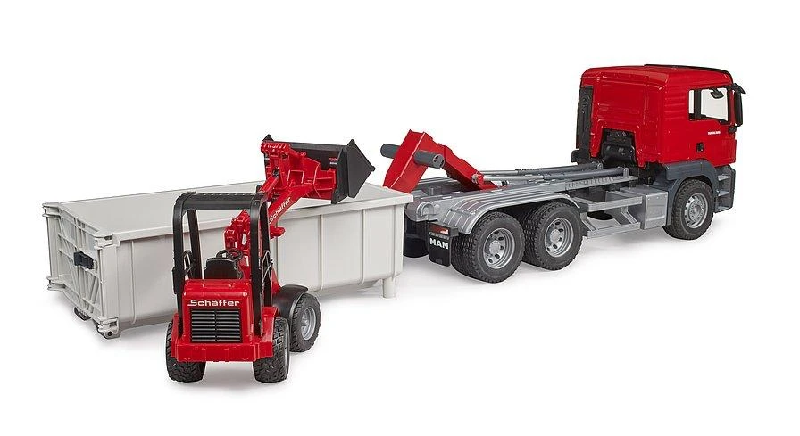 Bruder MAN TGS truck with roll-off