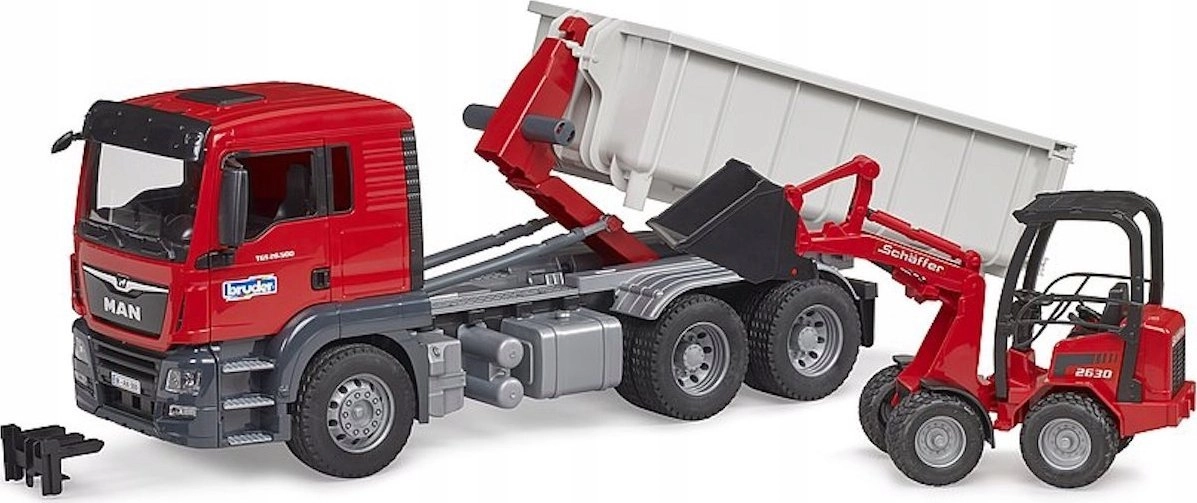 Bruder MAN TGS truck with roll-off