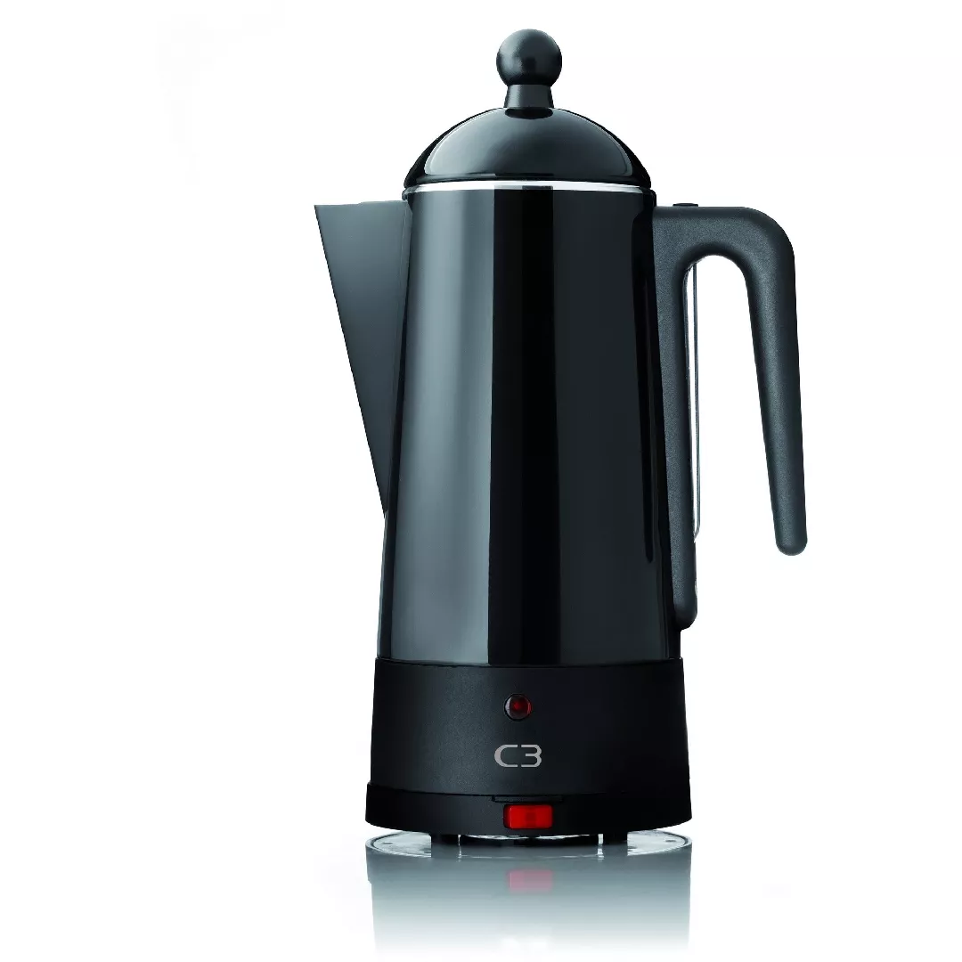 C3 Design Percolator 6 cup  black
