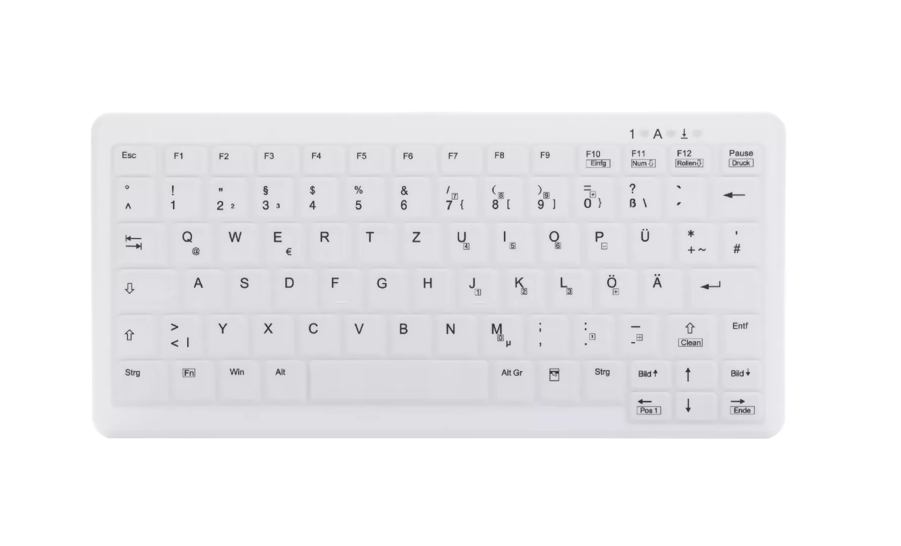 CHERRY AK-C4110 tastatūra Medicīnisks RF Bezvadu QWERTZ Vācu Balts